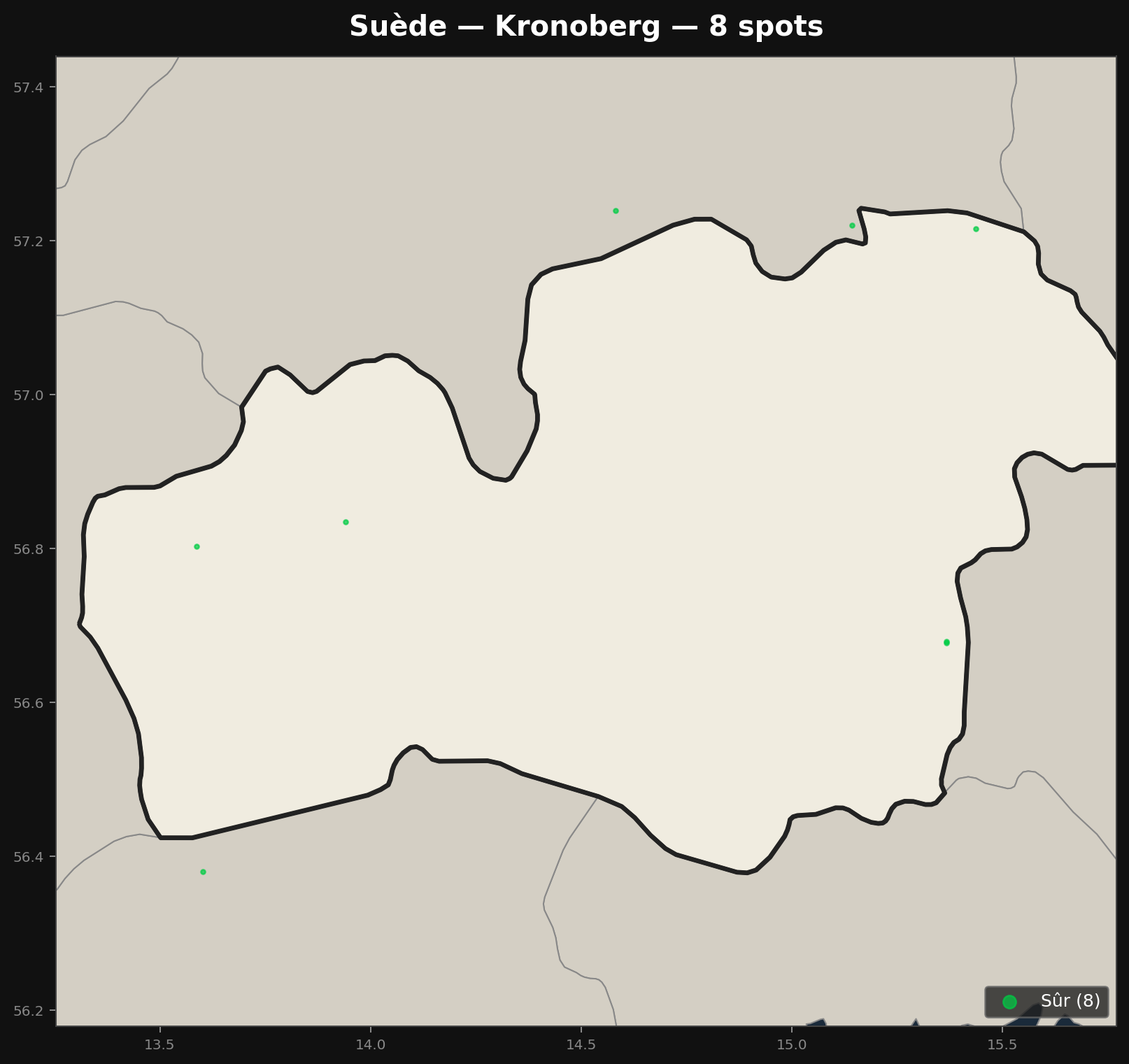 Urbex Map Kronoberg