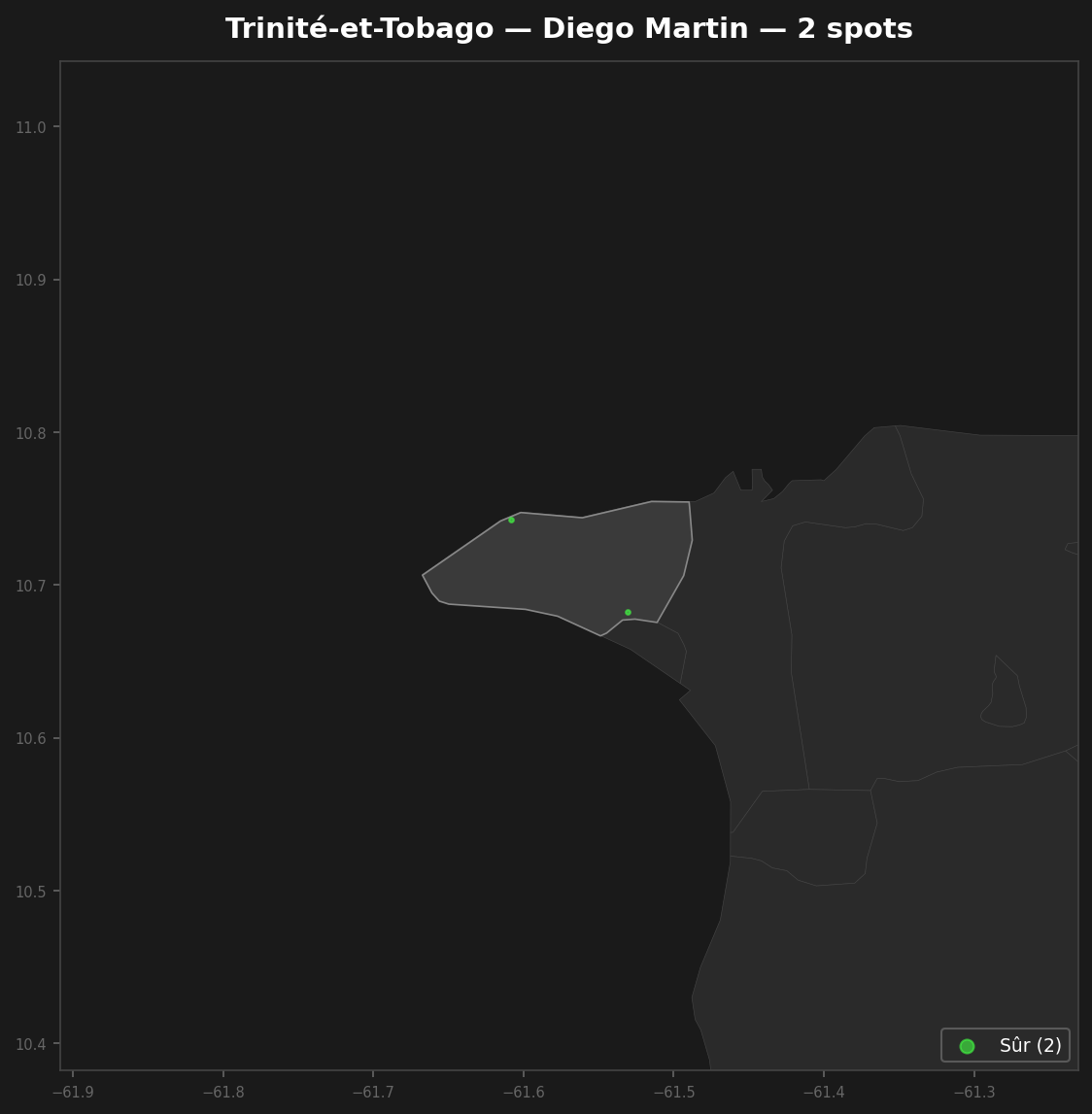 Urbex Map Diego Martin