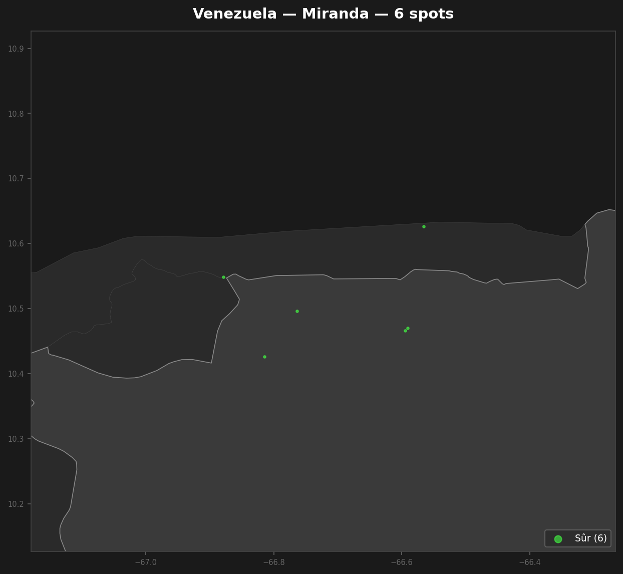 Urbex mapa Miranda