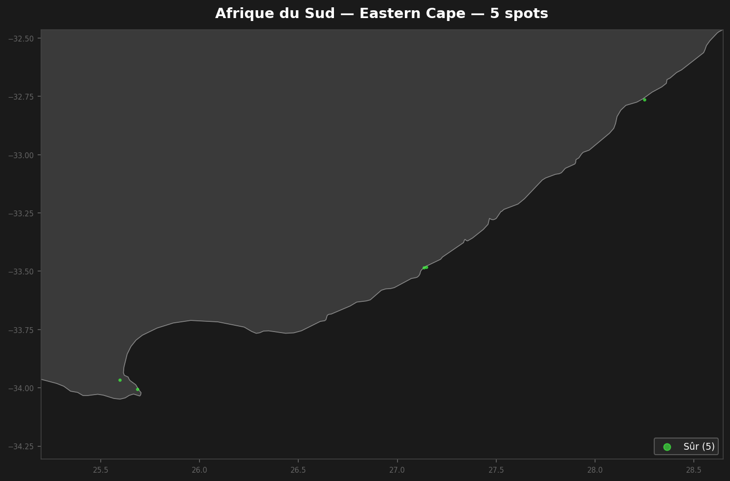 Eastern Cape अर्बेक्स मैप