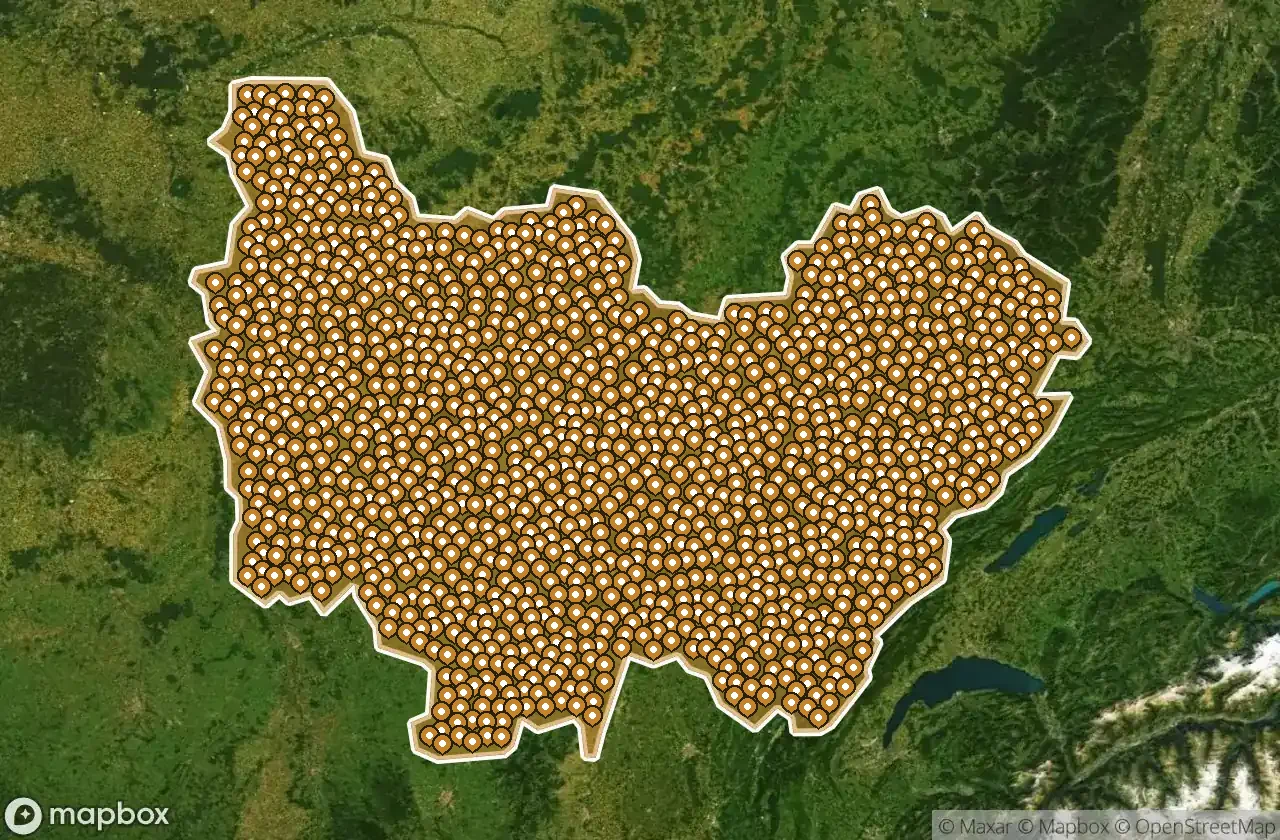 Urbex Map Bourgogne-Franche-Comté