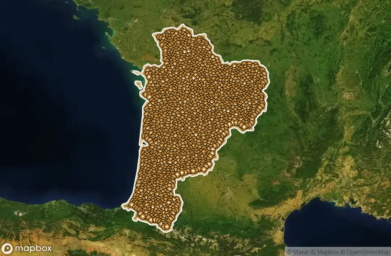 Urbex Map Nouvelle-Aquitaine